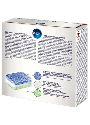 Таблетки для посудомийної машини Все в 1 24 шт (484010678174) Wpro (307436414)