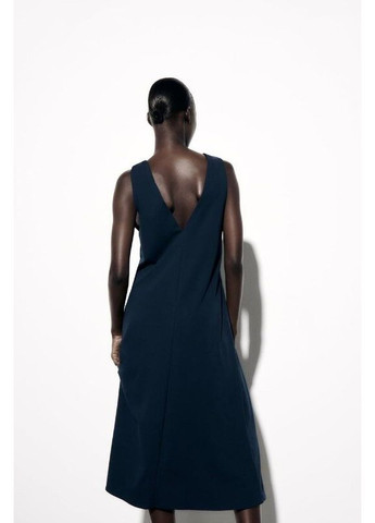 Темно-синее платье меди 0264/092 Zara