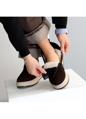 Зимние зимние ботинки No Brand из натуральной замши