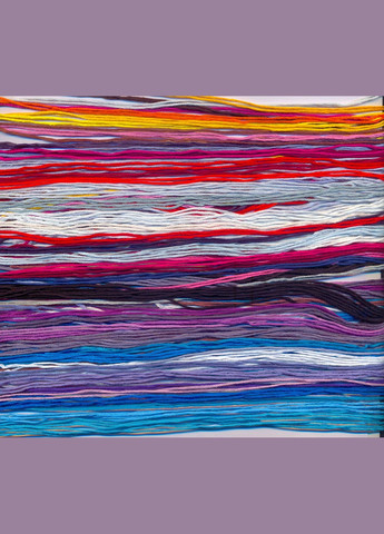 Набір для вишивання за нанесеною на канву схемою "Rainbow Horse". AIDA 14CT printed,31*37см Joy Sunday (313613683)