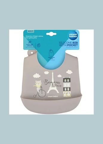 Нагрудник Bonjour Paris Beige (74/027_bei) Canpol Babies (323042460)