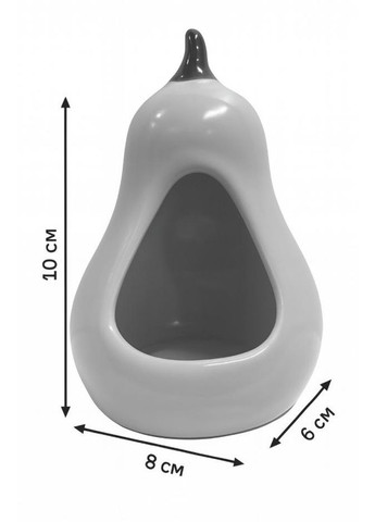 Купалка \ миска керамическая для хомяков ручной работы груша темно-зеленая Г:6 см х Ш:8 см х В:10 см Mazceramics (362701477)