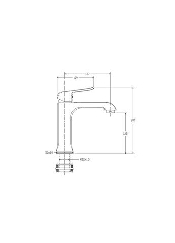 Змішувач для умивальника G10508, хром GAPPO (275335390)