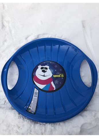 Зимние санки-диск SPEED-M синие пластиковые для детей для катания на ледяных горках санки-ледянки ProDobro (367266052)