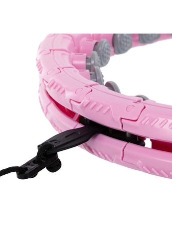 Обруч для схуднення регулювань масажний з обважнювачем FI-0766 (PP, вага-1,1 кг, Розовий) SP-Planeta (361435165)