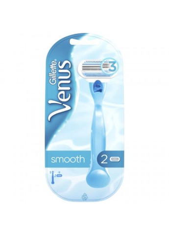 Станок для гоління Gillette venus smooth з 2 змінними картриджами (268144502)