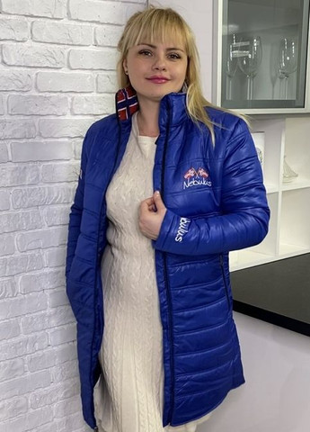 Синее демисезонное Пальто Nebulus