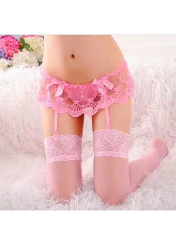 Мереживні стрінги з поясом для панчіх XS-M No Brand (368893002)