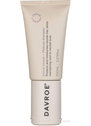 Тонирующий шампунь для светлых и седых волос Blonde Senses Toning Platinum Shampoo 100ml (1361815-13232109) Davroe (368636443)