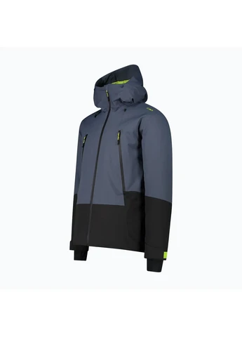 Комбінована зимня куртка fix hood twill blue/black 34w2037-u911 CMP