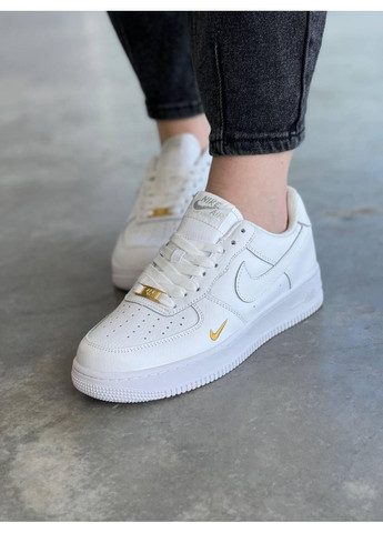 КРОССОВКИ ЖЕНСКИЕ NIKE AIR FORCE WHITE НАЙК АИР ФОРС 1 ПРЕМИУМ No Brand белые демисезоны (367178075)