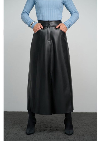 Черная юбка с карманами 3073 черный Triko Bakh