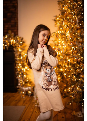 Бежевое платье для девочки hc (h001-6004-2) Носи своє (369970967)