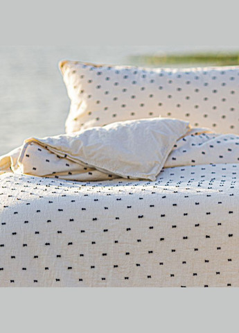 Постельное белье Stonewashed Pas A Pas 160 х 220 см Snow White Limasso (318382208)