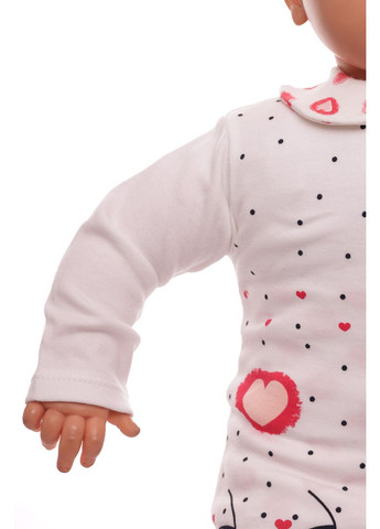 Красный демисезонный костюм с длинным рукавом для девочки трикотажный с сердцем красный 74 см (32080) BABYKROHA