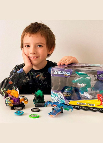 Машинка-трансформер S2 L1 Шаркоид () Screechers Wild EU684204 (328449386)