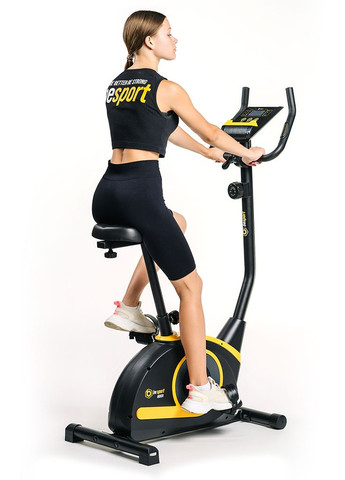 Велотренажер BS-1040 BOXER магнитный черно-желтый Besport (301538536)