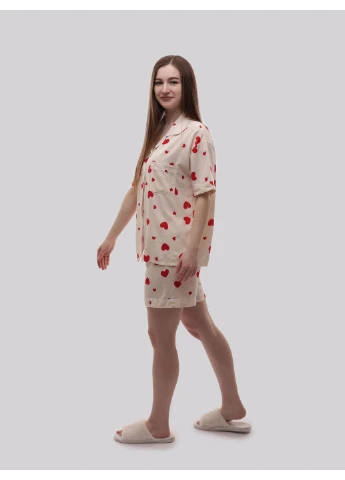 Красная пижама женская Fashion
