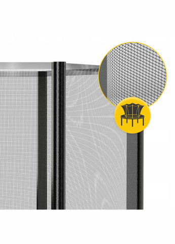 Батут с внутренней сеткой Classic 8FT 252 см Black/Pink (P-5907739314536) 4FIZJO (324264656)