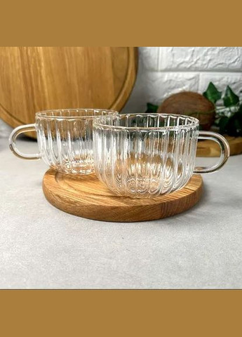 Набір чашок Iceberg, 400 мл, 2 од., боросилікатне скло AR2640GG Ardesto (306514332)