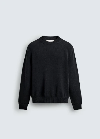 Темно-синий демисезонный свитер Zara