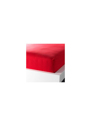 Простыня натяжная красная 90х200 IKEA (272150209)