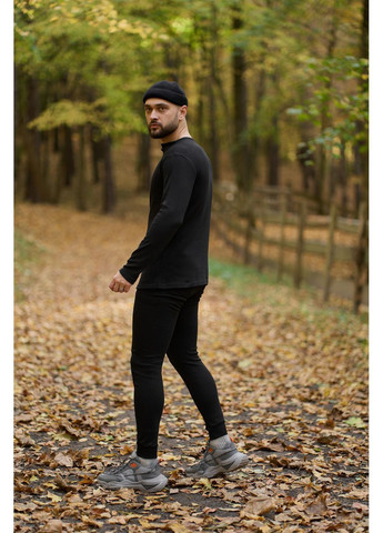 Термобілизна чоловіча "Thermo hot" чорна / Комплект термобілизни на флісі для спорту та повсякденного носіння Intruder (365957276)