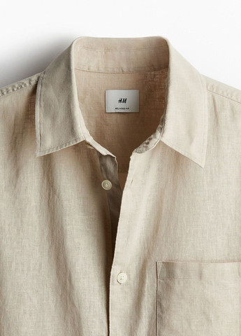 Бежевая кэжуал рубашка H&M