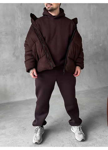 Коричневий зимній Пуховик Україна