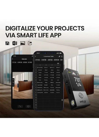 Цифровой лазерный дальномер рулетка D9 Pro 100м Mileseey (331640587)