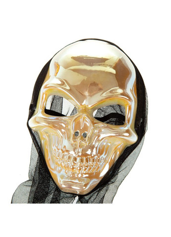 Праздничное украшение маска на Halloween Череп 26х18 см 18812-008 No Brand (346152614)