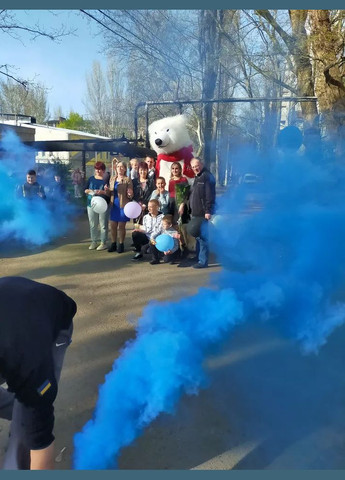 Кольоровий дим Gender Party 60 сек для визначення статі дитини Гендер Паті Maxsem Boy 60 сек, Рожевий+Блакитний, густий No Brand (327368292)