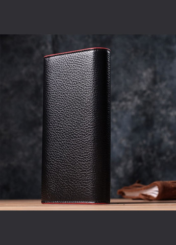 Женский кошелек с треугольным клапаном из натуральной кожи 22860 Черный Tony Bellucci (331908122)