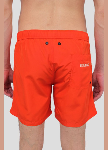 Оранжевые пляжные шорты с принтом Dirk Bikkembergs (292012565)