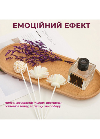 Аромадифузор Encounter парфум для дому з ротанговою кулькою та квіткою натуральний аромат Прозорий 160_1_0_1C No Brand (369489535)