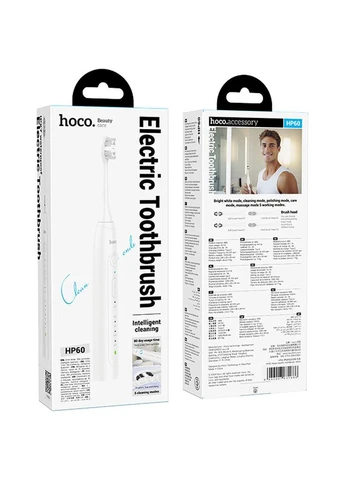 Електрична зубна щітка HP60 Wave White (6942007631686) [136095] Hoco (400901053)