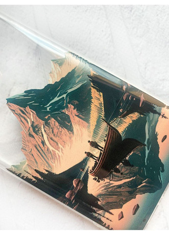 Чехол с утолщёнными углами на Samsung Galaxy S23 Ultra:: Лодка. Пейзаж (принт 246) Creative (360683809)