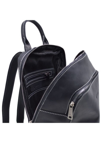 Женский черный кожаный рюкзак RA-2008-3md среднего размера TARWA (329151497)