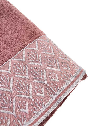 Homedec рушник банний махровий 140х70 см абстрактний темно-рожевий виробництво - Туреччина