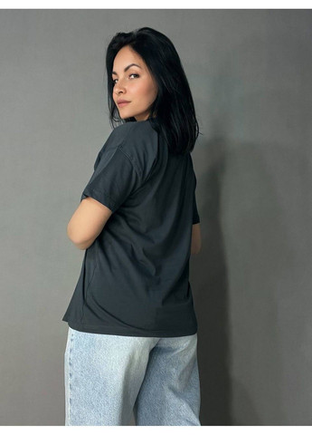 Футболка женская BX24-68 с вышивкой медвежата графит Pepper&Mint - (331143220)