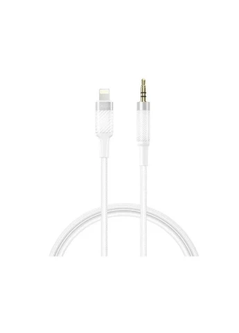 Аудиокабель Lightning to 3.5mm 1м белый XO (393468143)