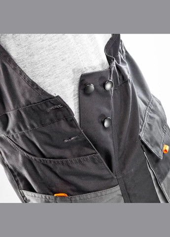 Сіра демісезонна робочий напівкомбінезон (s/48, ) поліестер (25163) Neo Tools