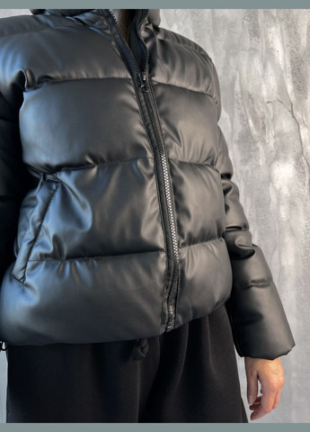 Чорний демісезонний Пуховик Intruder