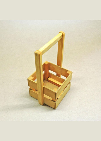 Подарочная корзинка из дерева Шервуд 18х18 карри (ПДК-0021303) No Brand (328909439)