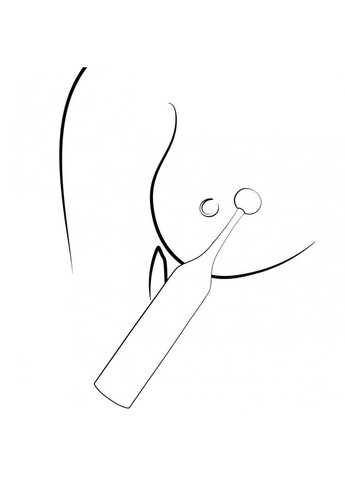 Вибратор для клитора с двумя насадками Pop, красный, 14.3 х 2.4 см Romp (303892515)