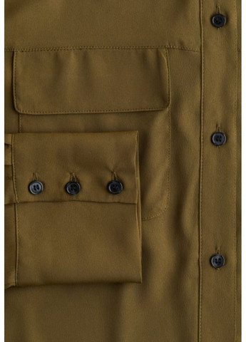 Темно-зеленая классическая рубашка H&M