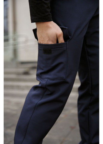 Синій демісезонний стильний чоловічий костюм No Brand