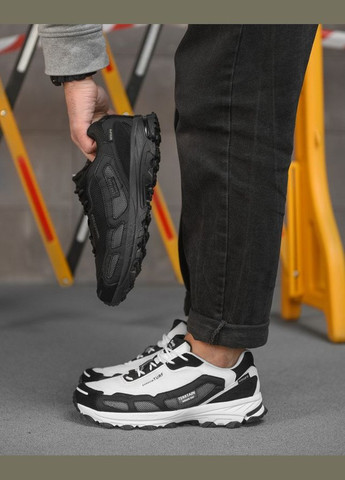 Чорно-білі всесезон чоловічі кросівки nulan white/black No Brand