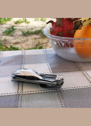 Мультитул туристичний ложка-вилка Almighty Eagle 5 в 1 з чохлом для зберігання та транспортування Xiaomi (336377226)