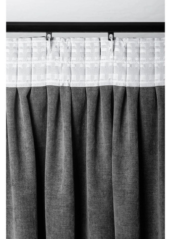 Штори з матового шенілу 2х2,5-3м HYGG (370367297)